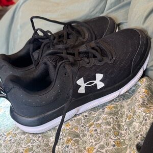 Under Armour Black Sneakers with White Logo-SIZE 10